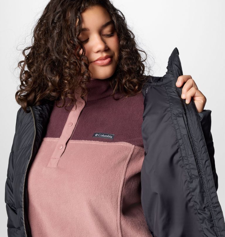Women's Karis Gale Full Length Parka - Plus Size, Color: Black, image 6