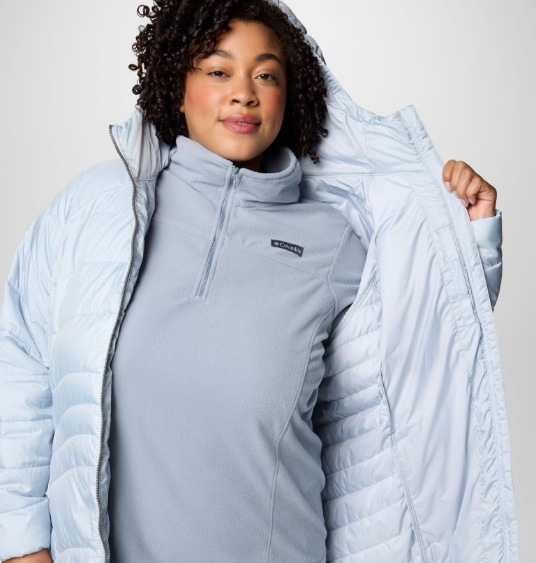 Women's Karis Gale Full Length Parka - Plus Size, Color: Cirrus Grey, image 6