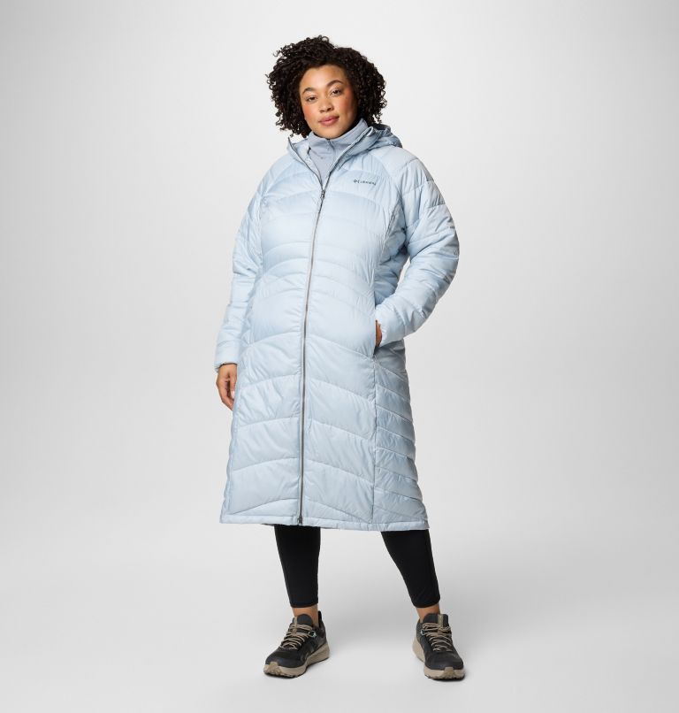 Women's Karis Gale Full Length Parka - Plus Size, Color: Cirrus Grey, image 1