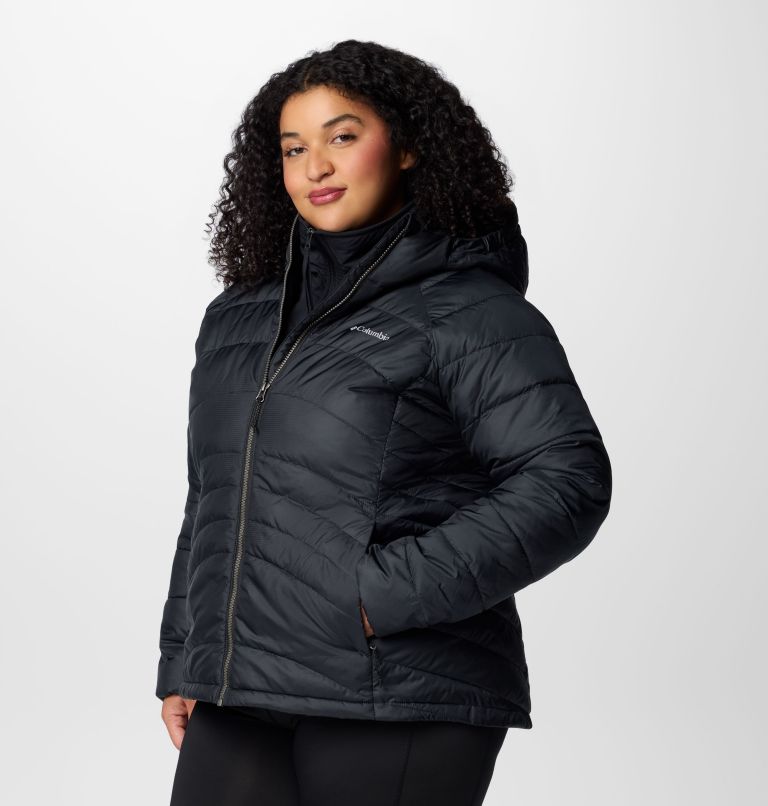 Women's Karis Gale Hooded Jacket - Plus Size, Color: Black, image 4