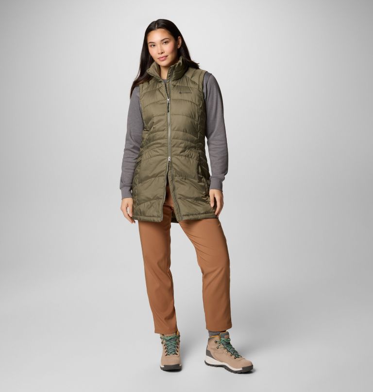 Gilet long Karis Gale pour femmes, Color: Stone Green, image 3