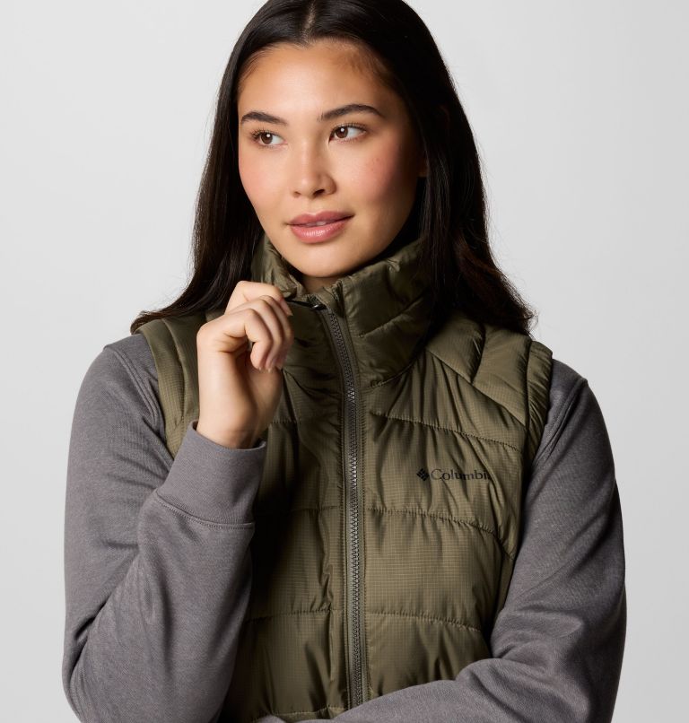 Gilet long Karis Gale pour femmes, Color: Stone Green, image 5