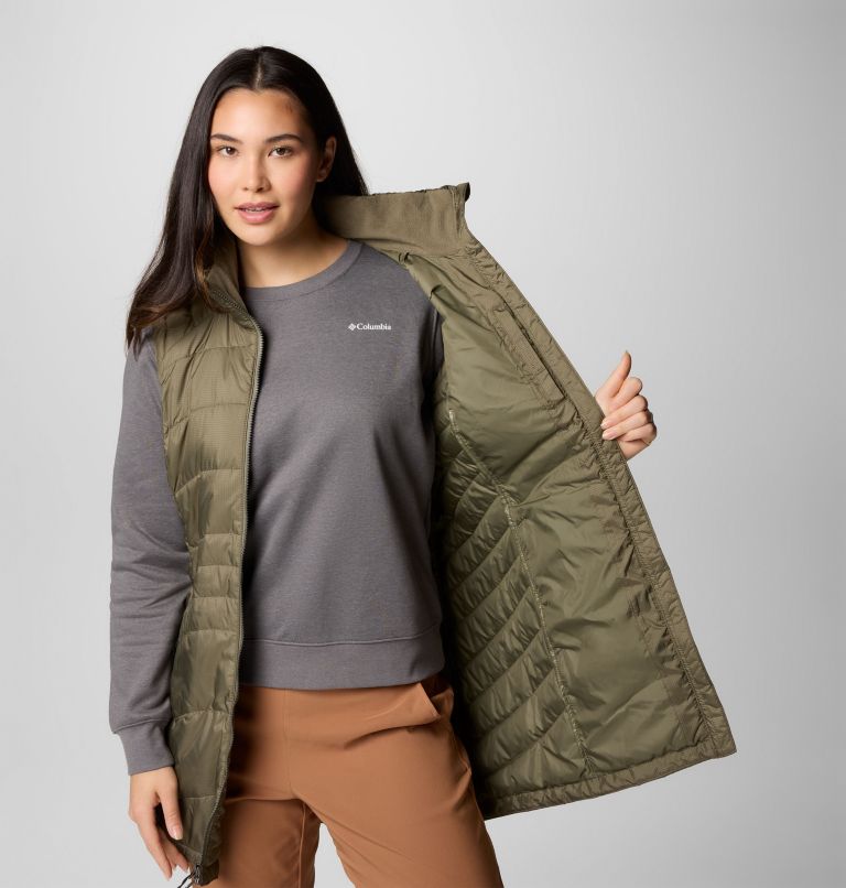 Gilet long Karis Gale pour femmes, Color: Stone Green, image 6