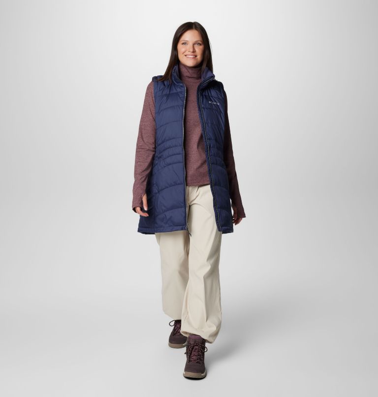 Women's Karis Gale Long Vest, Color: Nocturnal, image 3