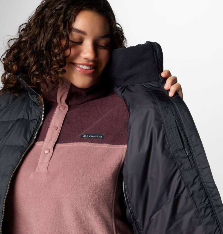 Women's Karis Gale Long Vest - Plus Size, Color: Black, image 6