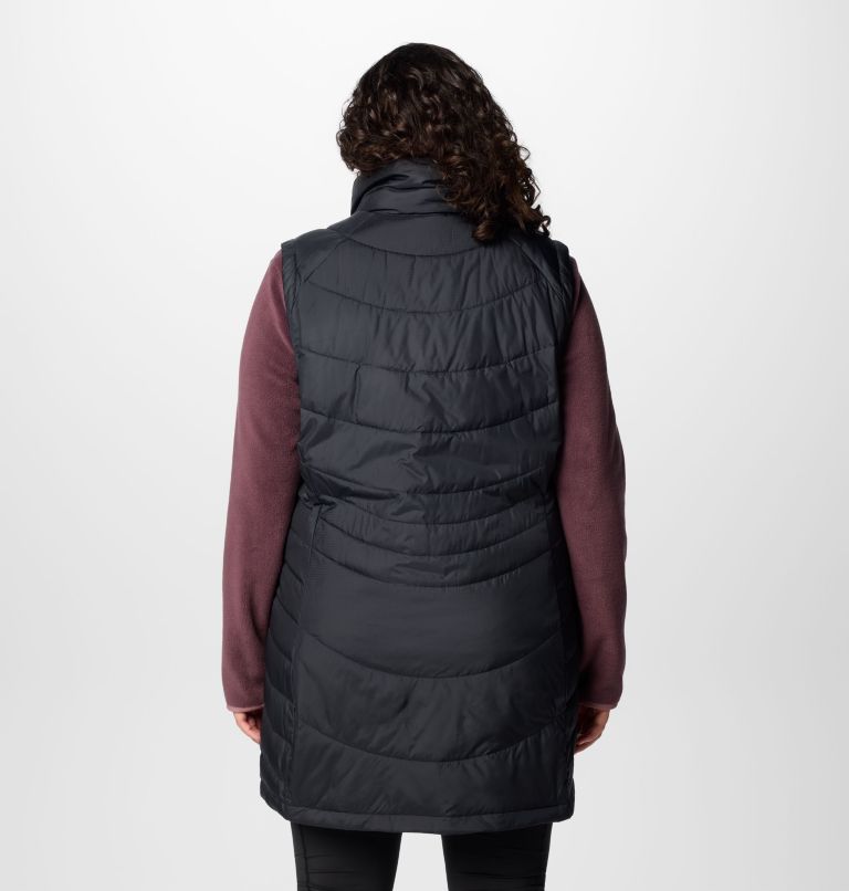 Women's Karis Gale Long Vest - Plus Size, Color: Black, image 2