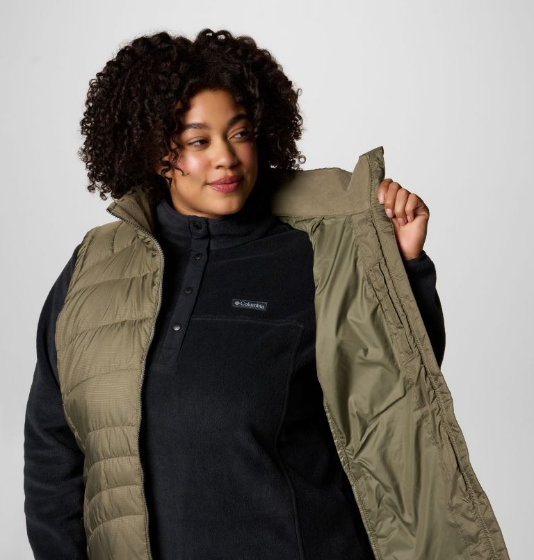 Gilet long Karis Gale pour femmes – Grandes tailles, Color: Stone Green, image 6