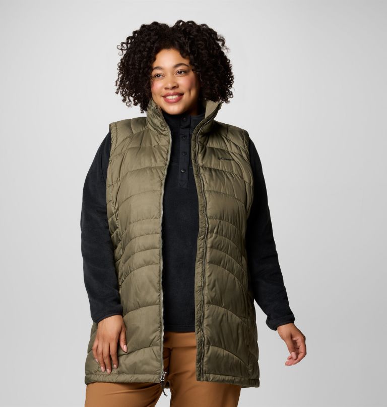 Gilet long Karis Gale pour femmes – Grandes tailles, Color: Stone Green, image 7
