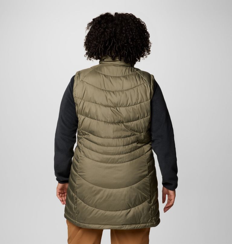 Gilet long Karis Gale pour femmes – Grandes tailles, Color: Stone Green, image 2