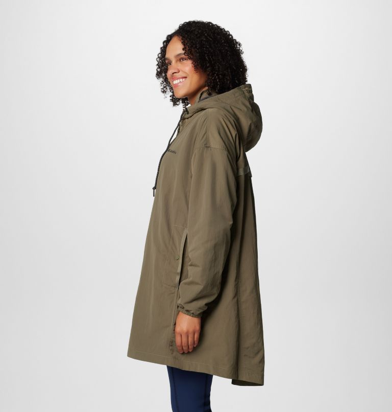Women's Eastmoreland Lined Long Jacket, Color: Stone Green, image 4