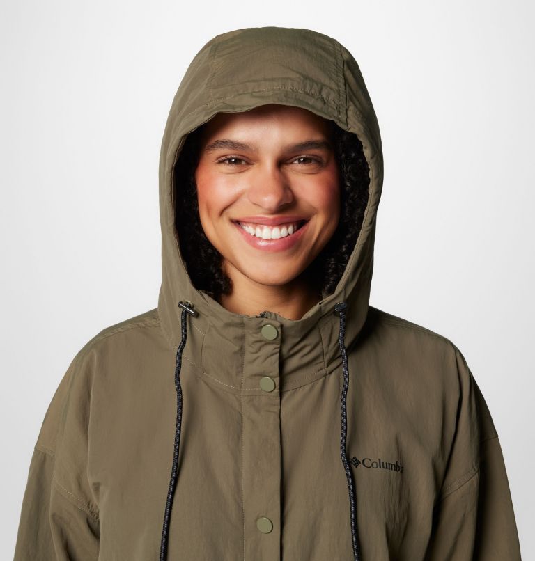 Women's Eastmoreland Lined Long Jacket, Color: Stone Green, image 5