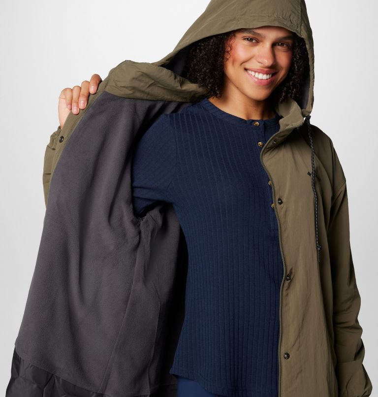 Women's Eastmoreland Lined Long Jacket, Color: Stone Green, image 6