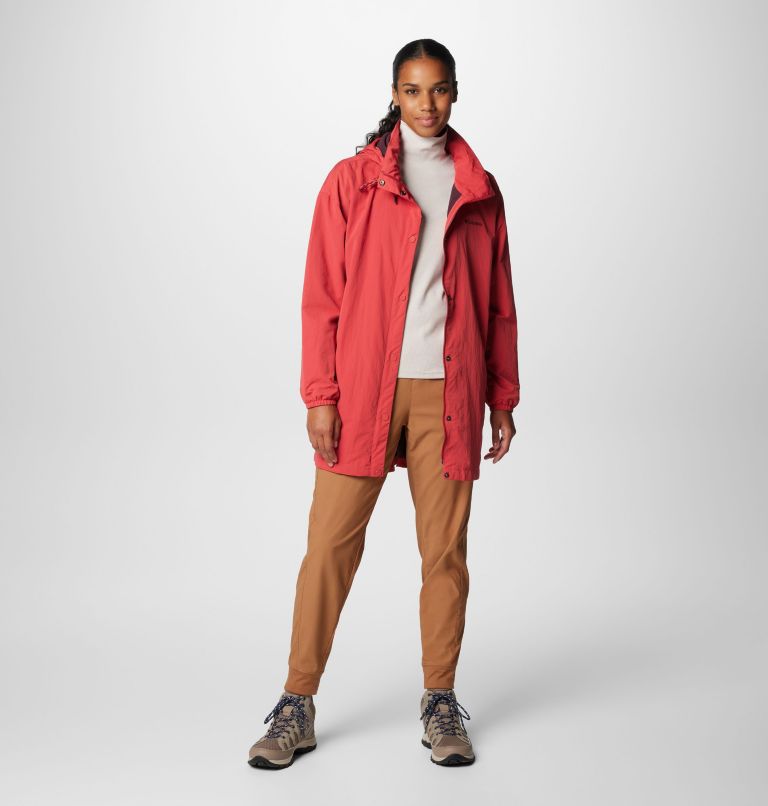 Women's Eastmoreland Lined Long Jacket, Color: Daredevil, image 3