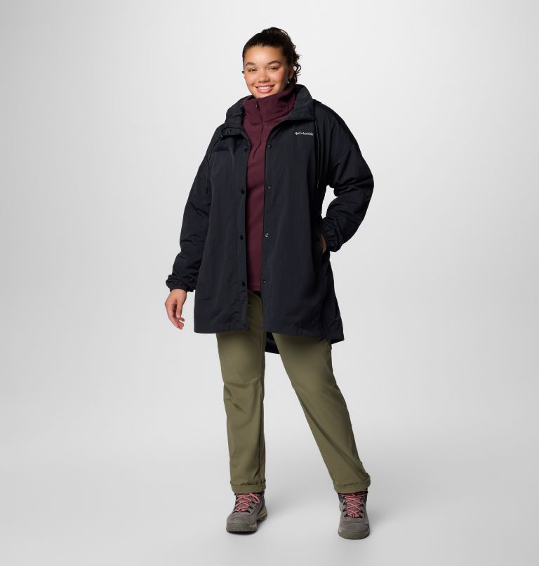 Women's Eastmoreland Lined Long Jacket - Plus Size, Color: Black, image 3