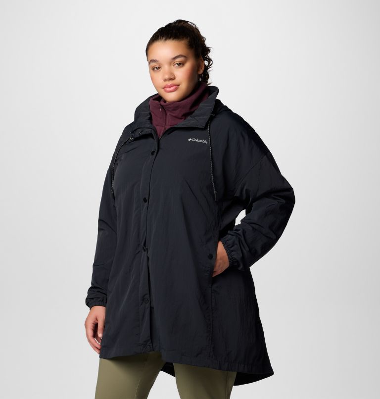 Women's Eastmoreland Lined Long Jacket - Plus Size, Color: Black, image 4