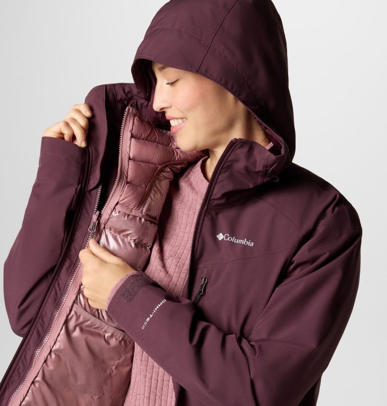 Columbia Women’s Size M Purple Interchange shops Omni-Heat SKI Snowboard Jacket