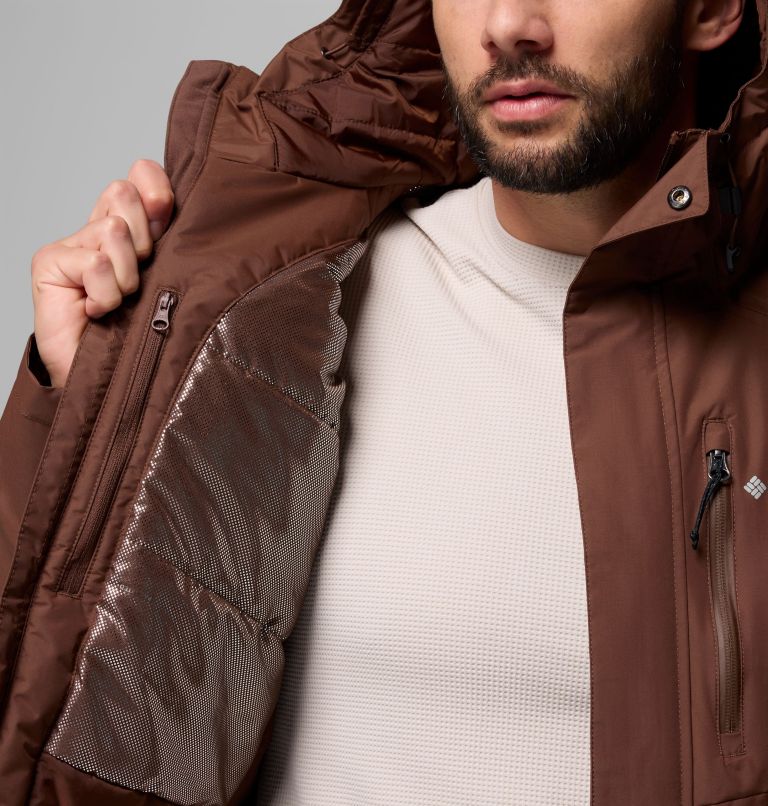 Men's Cascadian Peaks Insulated Jacket, Color: Tobacco, image 6