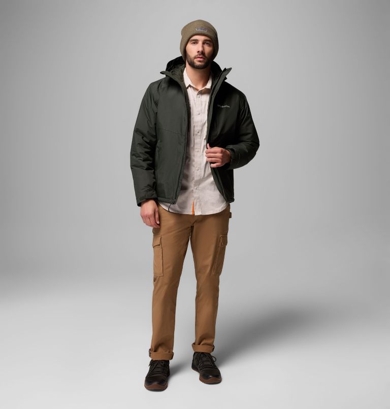 Men's Cascadian Peaks Insulated Jacket, Color: Greenscape, image 2