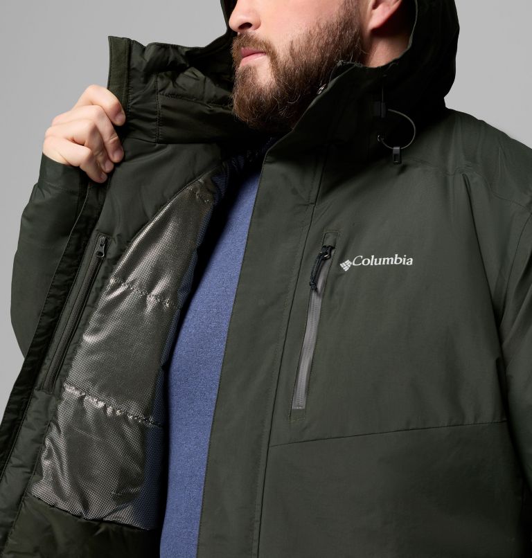 Men's Cascadian Peaks Insulated Jacket - Big, Color: Greenscape, image 6