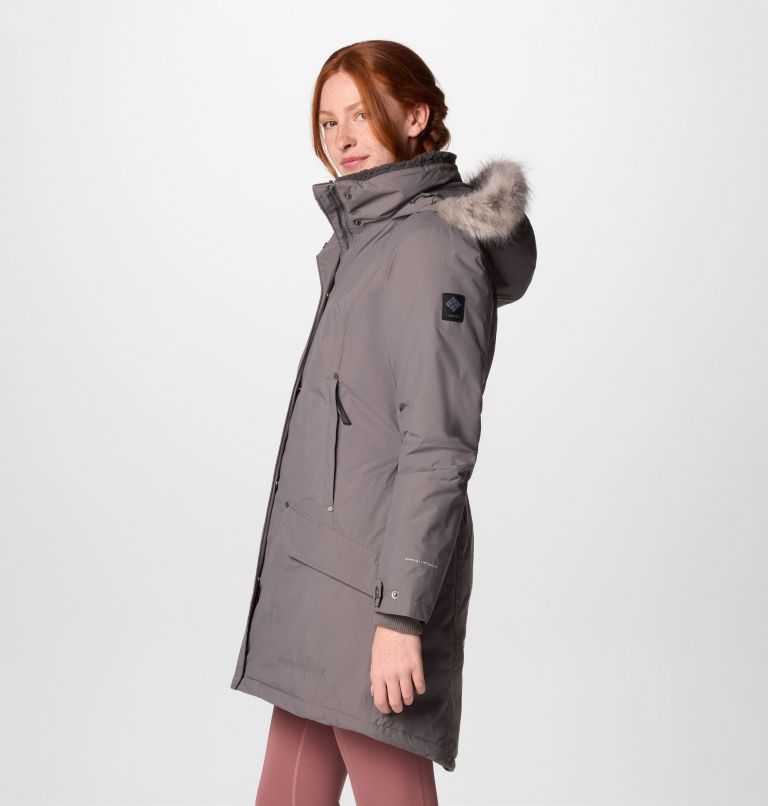 Women's Icelandite TurboDown II Waterproof Insulated Jacket, Color: City Grey, image 4