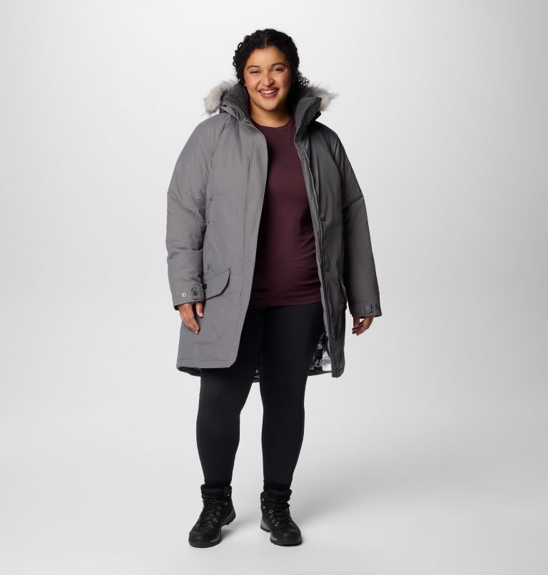 Women's Icelandite TurboDown II Jacket - Plus Size, Color: City Grey, image 3