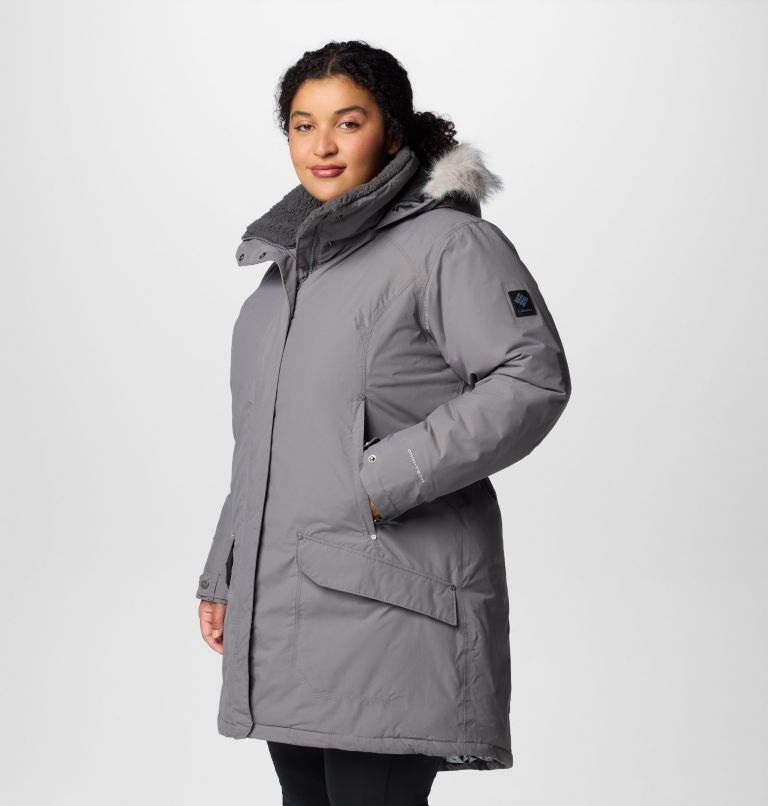 Women's Icelandite TurboDown II Jacket - Plus Size, Color: City Grey, image 4