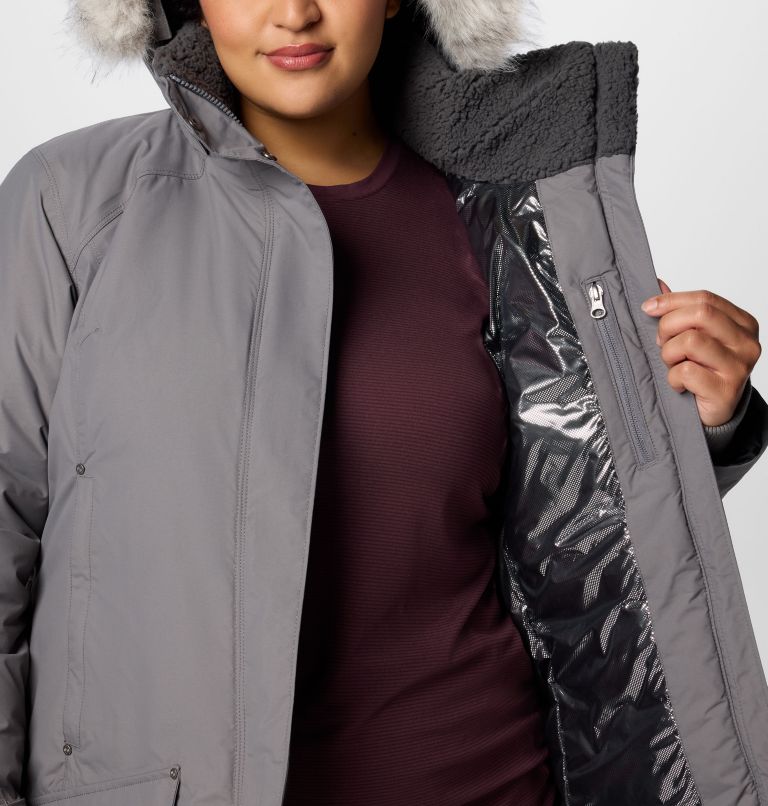 Women's Icelandite TurboDown II Jacket - Plus Size, Color: City Grey, image 6