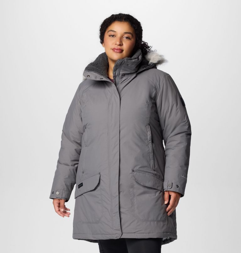 Women's Icelandite TurboDown II Jacket - Plus Size, Color: City Grey, image 1