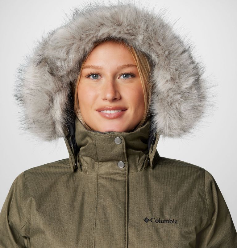 Columbia fur hood on sale