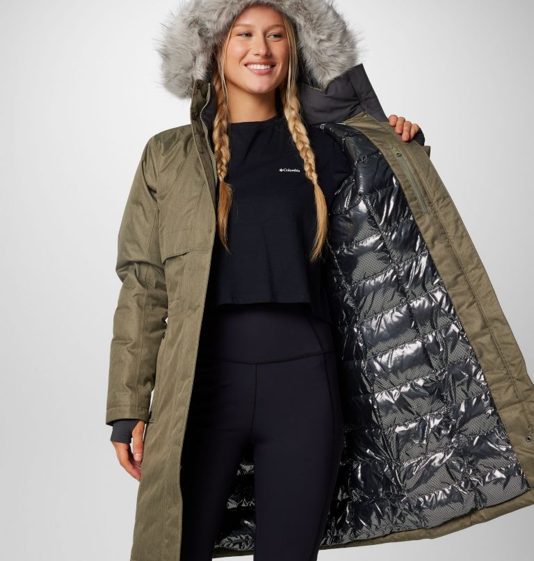 Columbia apres arson ii long down jacket online