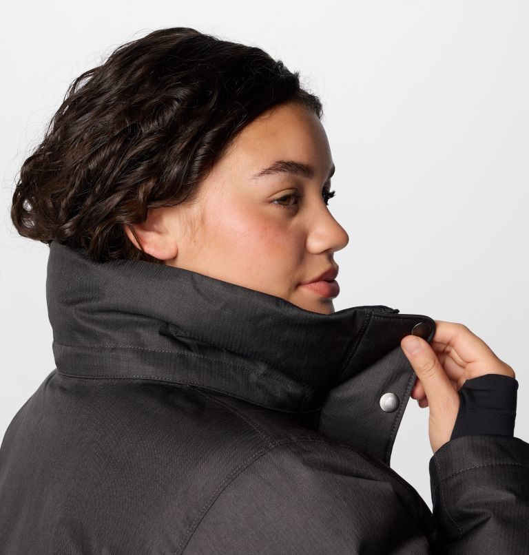 Women's Apres Arson II Winter Long Down Jacket - Plus Size, Color: Black, image 10