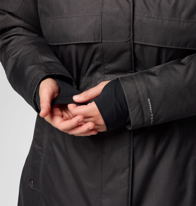 Women's Apres Arson II Winter Long Down Jacket - Plus Size, Color: Black, image 11