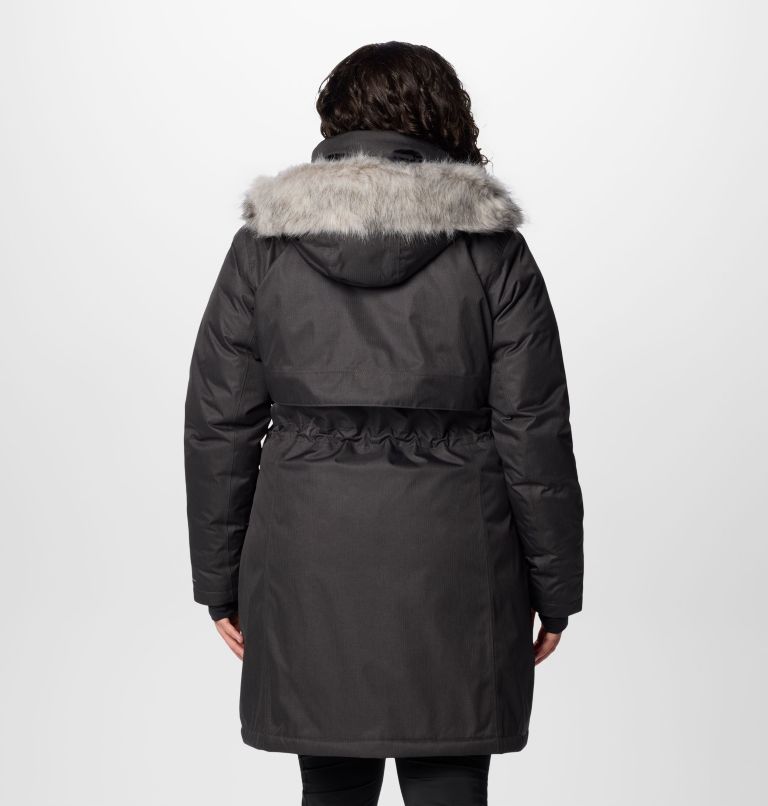 Women's Apres Arson II Winter Long Down Jacket - Plus Size, Color: Black, image 2