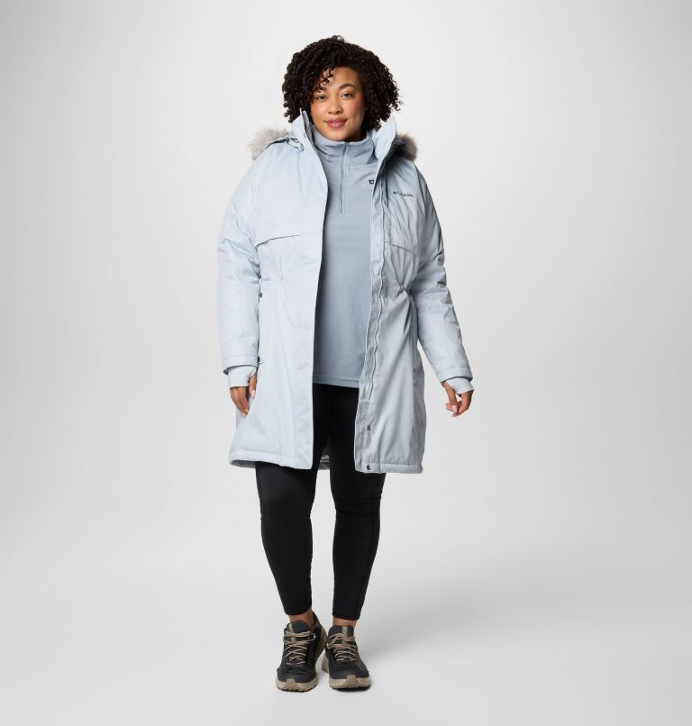 Women s Apres Arson II Winter Long Down Jacket Plus Size Columbia Sportswear