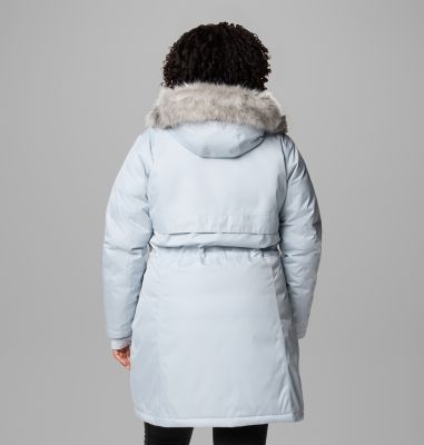 Women's Apres Arson II Winter Long Down Jacket - Plus Size, Color: Cirrus Grey, image 6