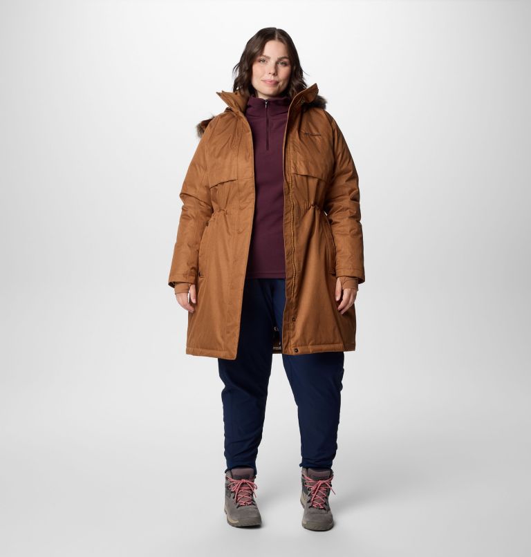 Manteau d’hiver long Apres Arson II pour femmes – Grande taille, Color: Camel Brown, image 3