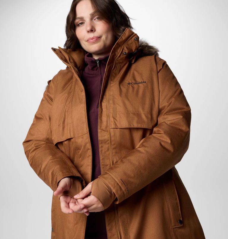 Manteau d’hiver long Apres Arson II pour femmes – Grande taille, Color: Camel Brown, image 8