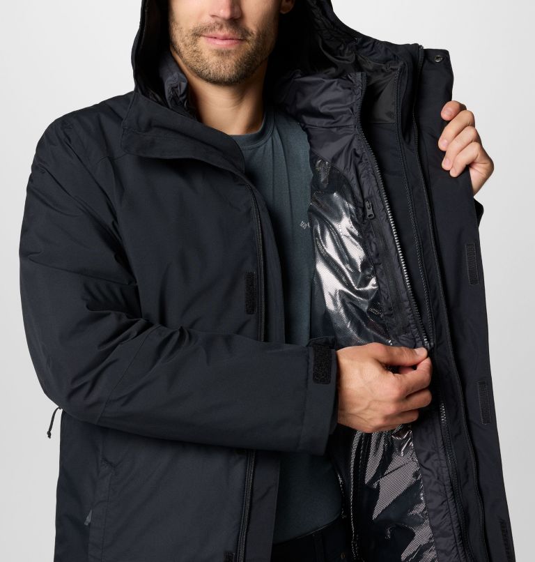 Men's Snow Glide II Interchange Jacket, Color: Black, image 8