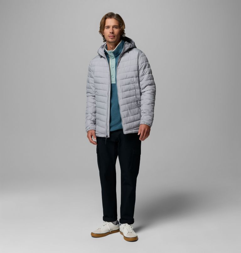 Men's Slope Edge II Hooded Jacket, Color: Columbia Grey, image 2