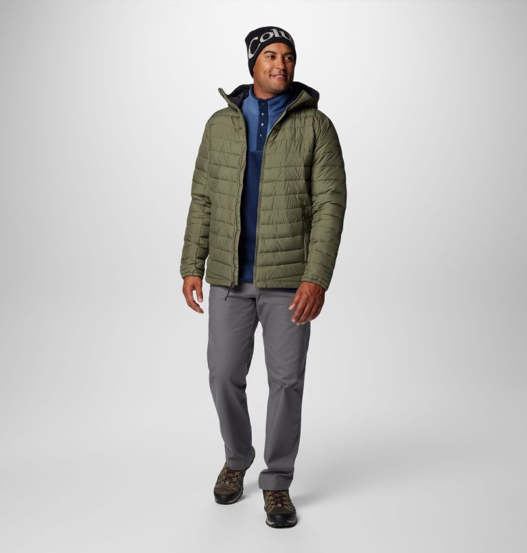 Men's Slope Edge II Hooded Jacket, Color: Stone Green, image 3