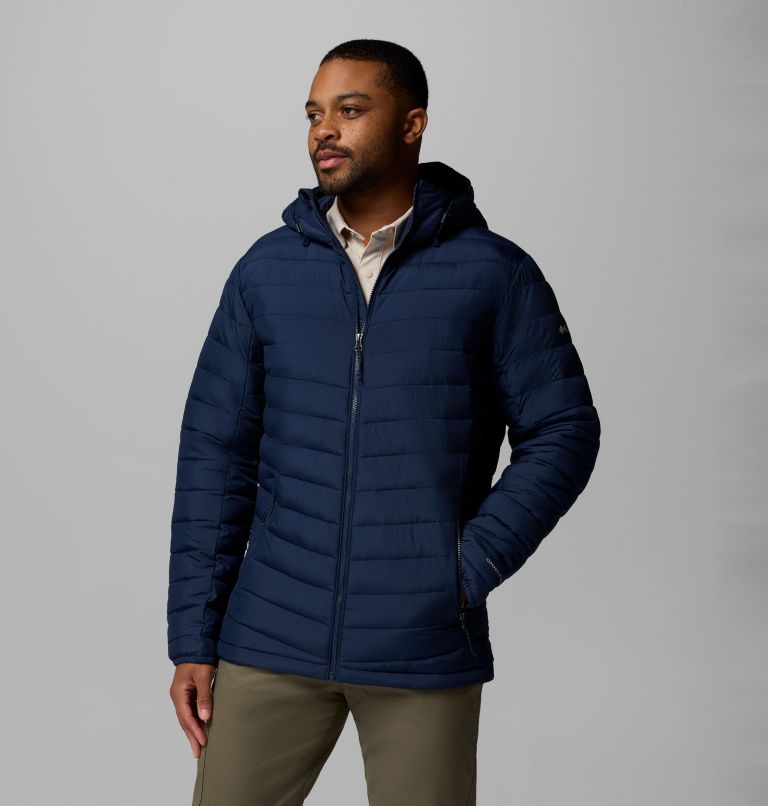 Men's Slope Edge II Hooded Insulated Jacket, Color: Collegiate Navy, image 4