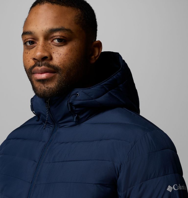 Men's Slope Edge II Hooded Insulated Jacket, Color: Collegiate Navy, image 7