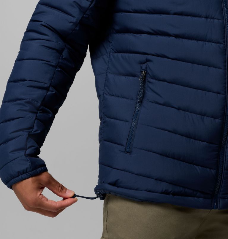 Men's Slope Edge II Hooded Insulated Jacket, Color: Collegiate Navy, image 8