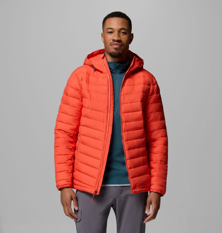 Men's Slope Edge II Hooded Jacket, Color: Zing, image 5