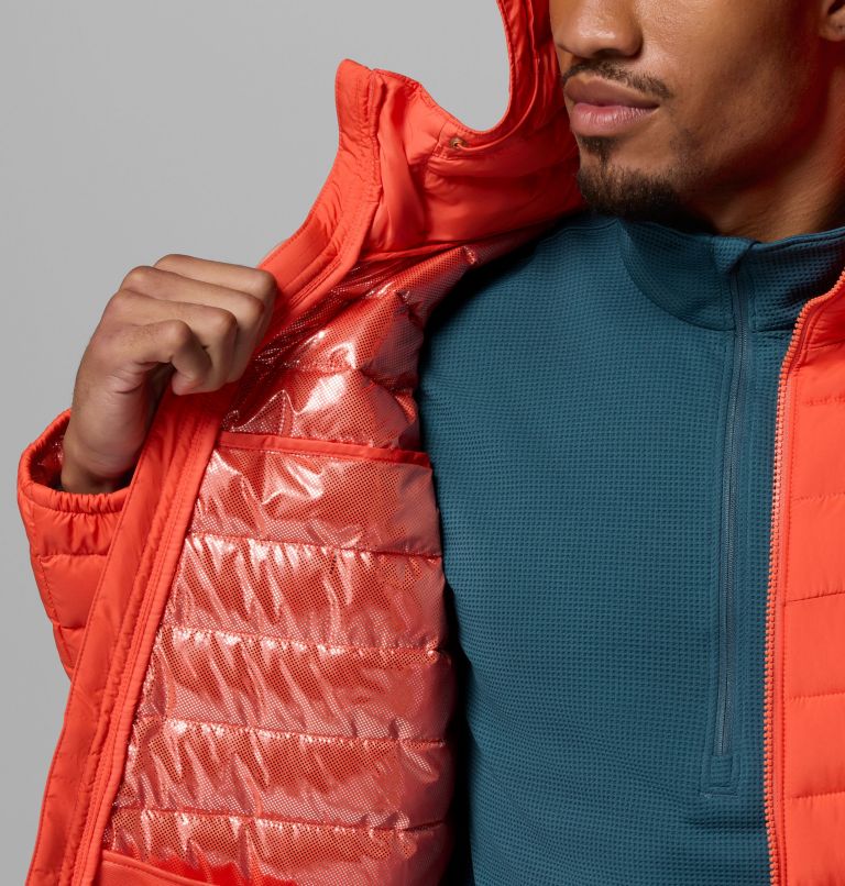 Men's Slope Edge II Hooded Jacket, Color: Zing, image 6