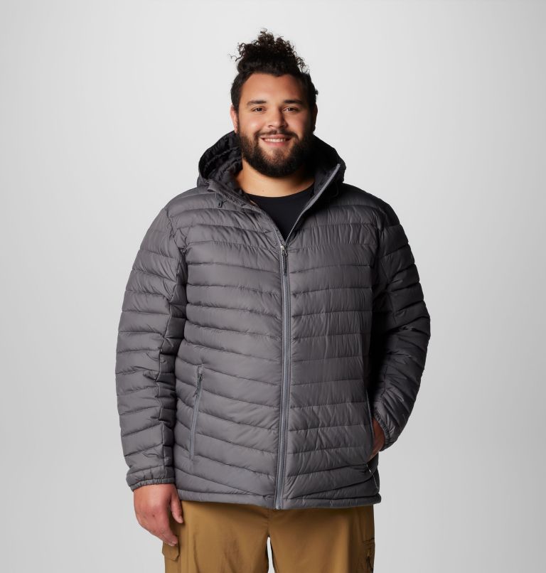 Manteau à capuchon Slope Edge II pour hommes – Tailles fortes, Color: City Grey, image 1
