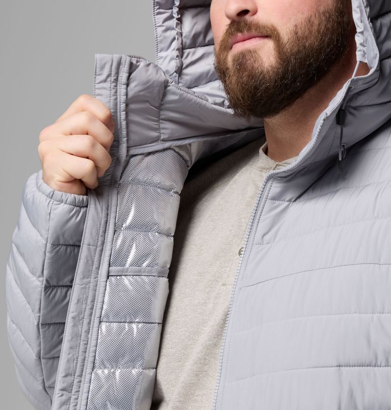 Men's Slope Edge II Hooded Jacket - Big, Color: Columbia Grey, image 6