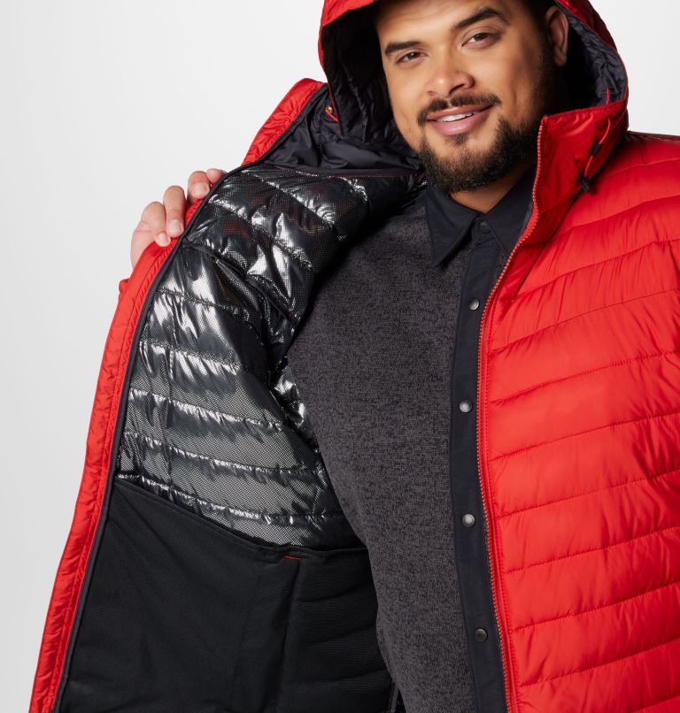 Manteau à capuchon Slope Edge II pour hommes – Tailles fortes, Color: Sail Red, image 6