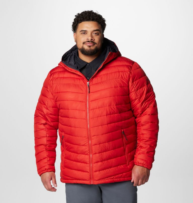 Manteau à capuchon Slope Edge II pour hommes – Tailles fortes, Color: Sail Red, image 1