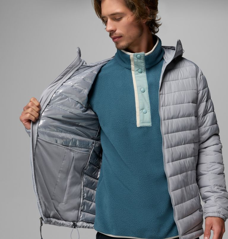 Men's Slope Edge II Hooded Jacket - Tall, Color: Columbia Grey, image 6